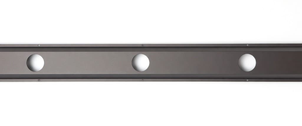 30mm Hat Track openings with puck positions