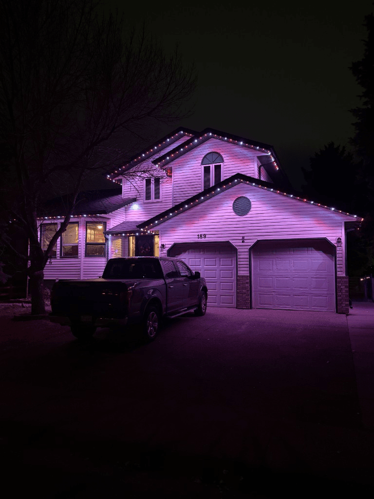 Permanent celebration lighting installation example 1