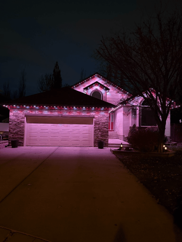Permanent celebration lighting installation example 2